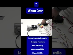 63 DCワームギアボックスモーター 220rpm 1A 3.5N.M 114W 24V