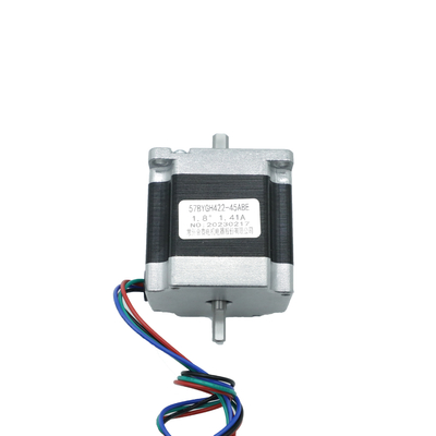 購入 Nema23 57mmの二重出力シャフトの雑種のステッピング モーター1.41A 5.07V 1.25N.M online manufacture
