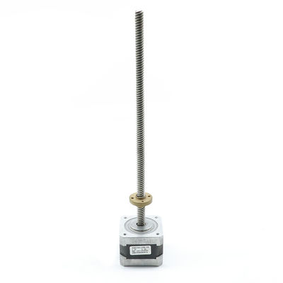 購入 ねじシャフト42BYGH 6の鉛3.2 Kgcmが付いているNema17 Tr8x8 300mmの線形ステッピング モーター online manufacture